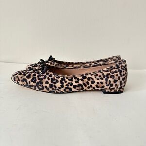 NEW Cole Haan Yara Leopard Print Suede Women's Ballet Flats, Sz 8.5